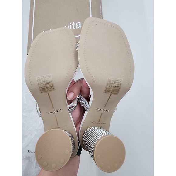 Dolce Vita Noles Crystal Rhinestone Sandles Size 7.5 Women's - Picture 7 of 8